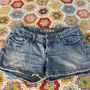 BKE Madison Denim Shorts, size 26, distressed